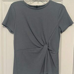 Express Slate Twist Front Tee